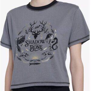 Netflix Shadow and Bone women’s size small grey crop top